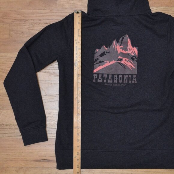 Patagonia Full-Zip Sweatshirt Womens L Cotton Blend Dark Gray Built To Endure - Picture 5 of 7
